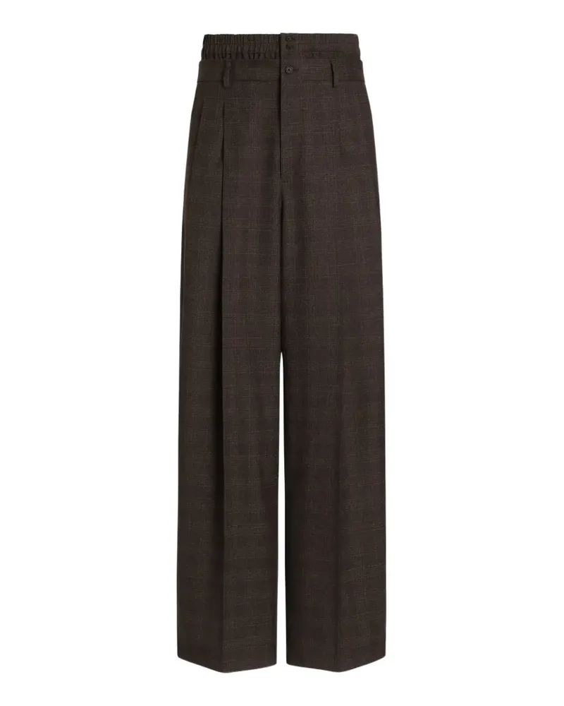 Dolce & Gabbana Karierte Hose - Braun Braun