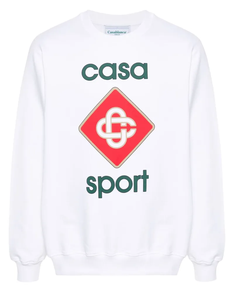 Casablanca Paris Casa Sport Sweatshirt - Weiß Weiß