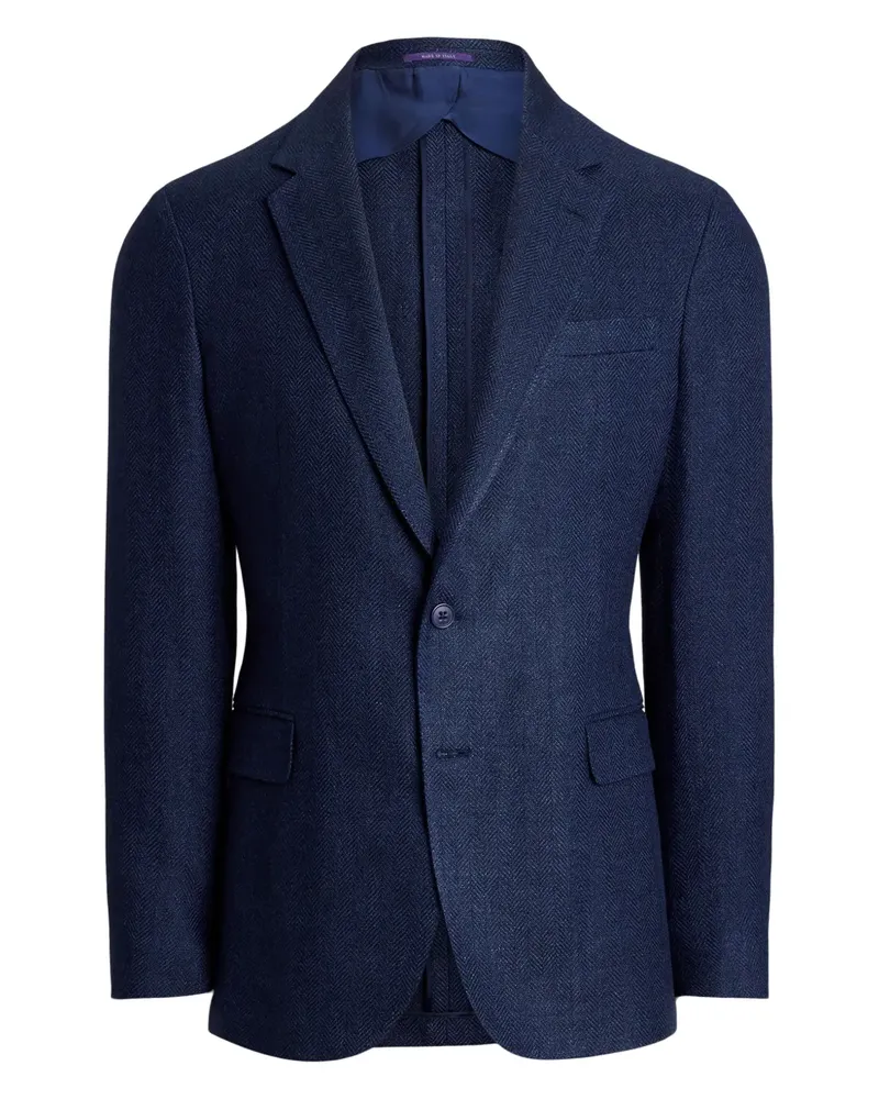 Ralph Lauren Sakko mit Fischgrätenmuster - Blau Blau