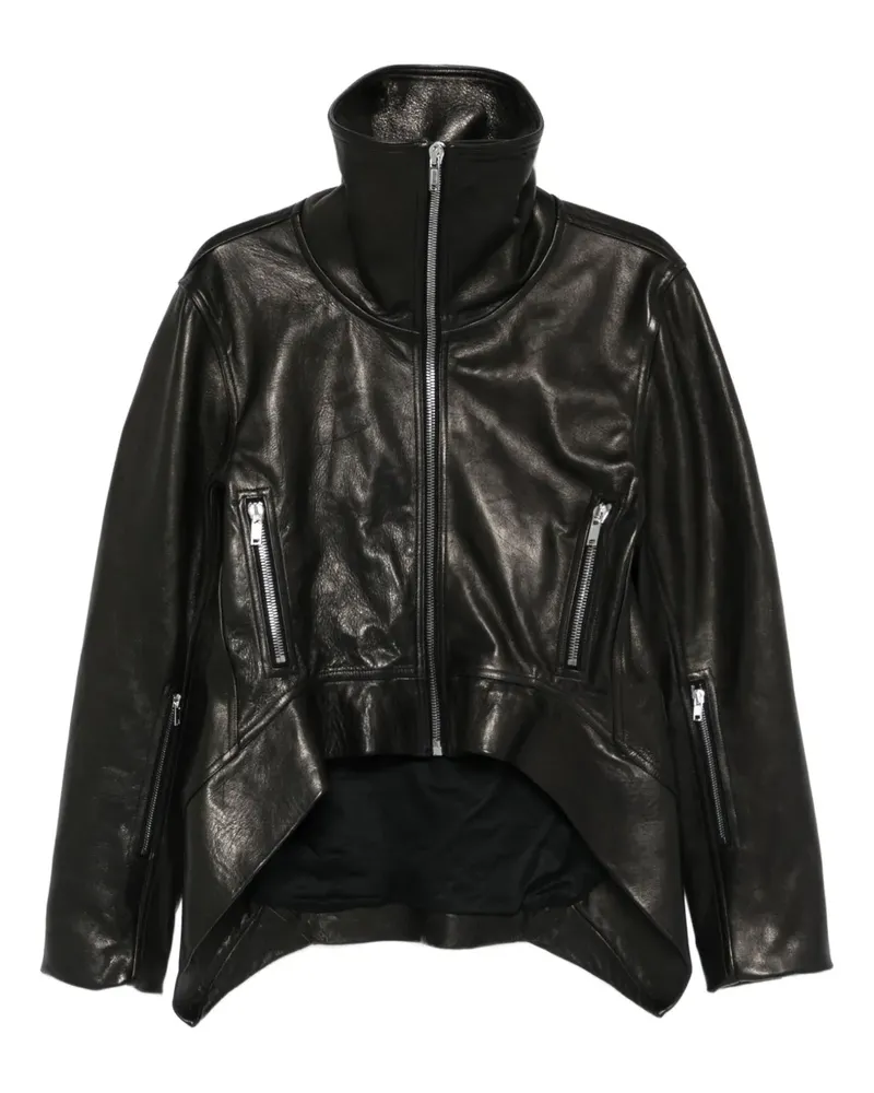 Rick Owens Exploder Lederjacke - Schwarz Schwarz