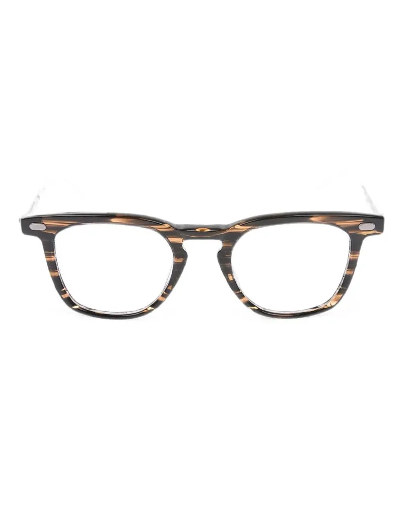 OAMC tortoiseshell-effect square-frame sunglasses - Braun Braun