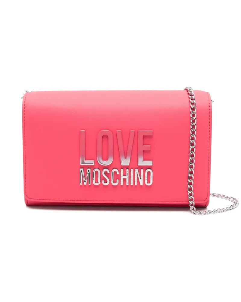 Moschino Umhängetasche mit Logo - Rosa Rosa