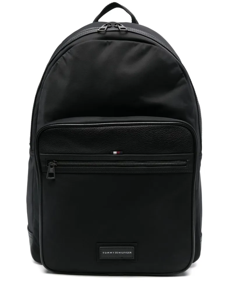 Tommy Hilfiger Rucksack mit Logo-Patch - Schwarz Schwarz