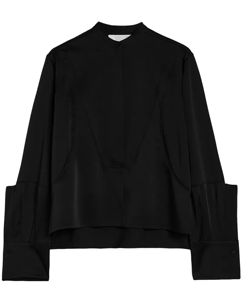 Jil Sander Hemd mit tiefen Schultern - Schwarz Schwarz