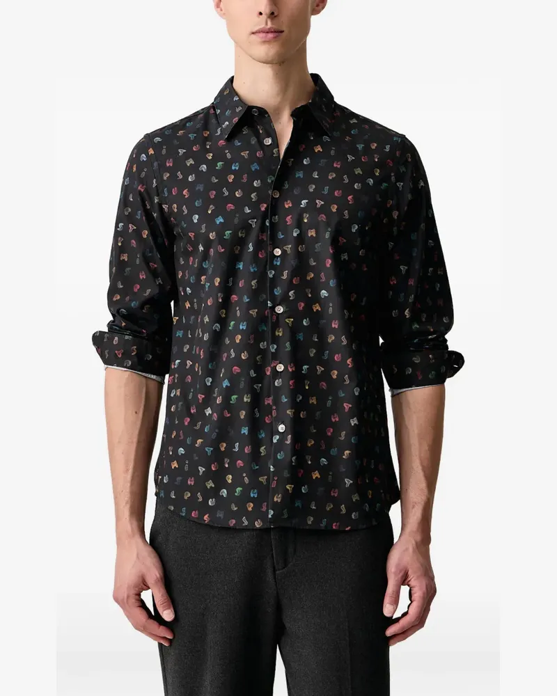 Paul Smith printed shirt - Schwarz Schwarz