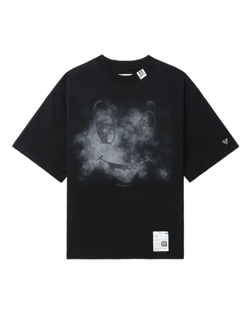 MIHARAYASUHIRO T-Shirt mit grafischem Print - Schwarz Schwarz