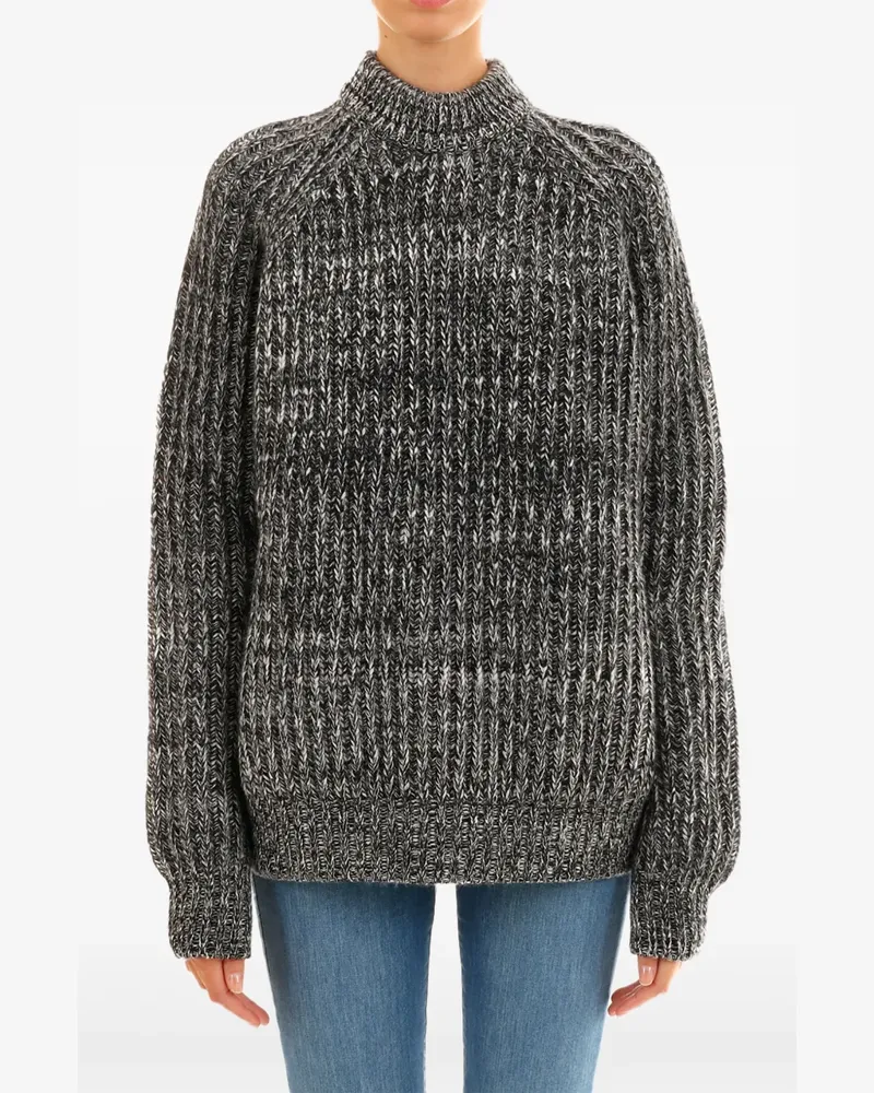 PLAN C Pullover mit meliertem Effekt - Grau Grau