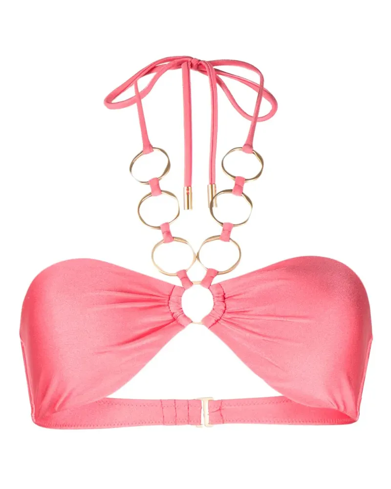 Cult Gaia Bikinioberteil mit Ring - Rosa Rosa