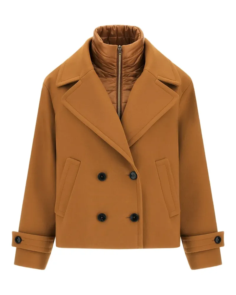 Herno Doppelreihige Cropped-Jacke - Nude Nude