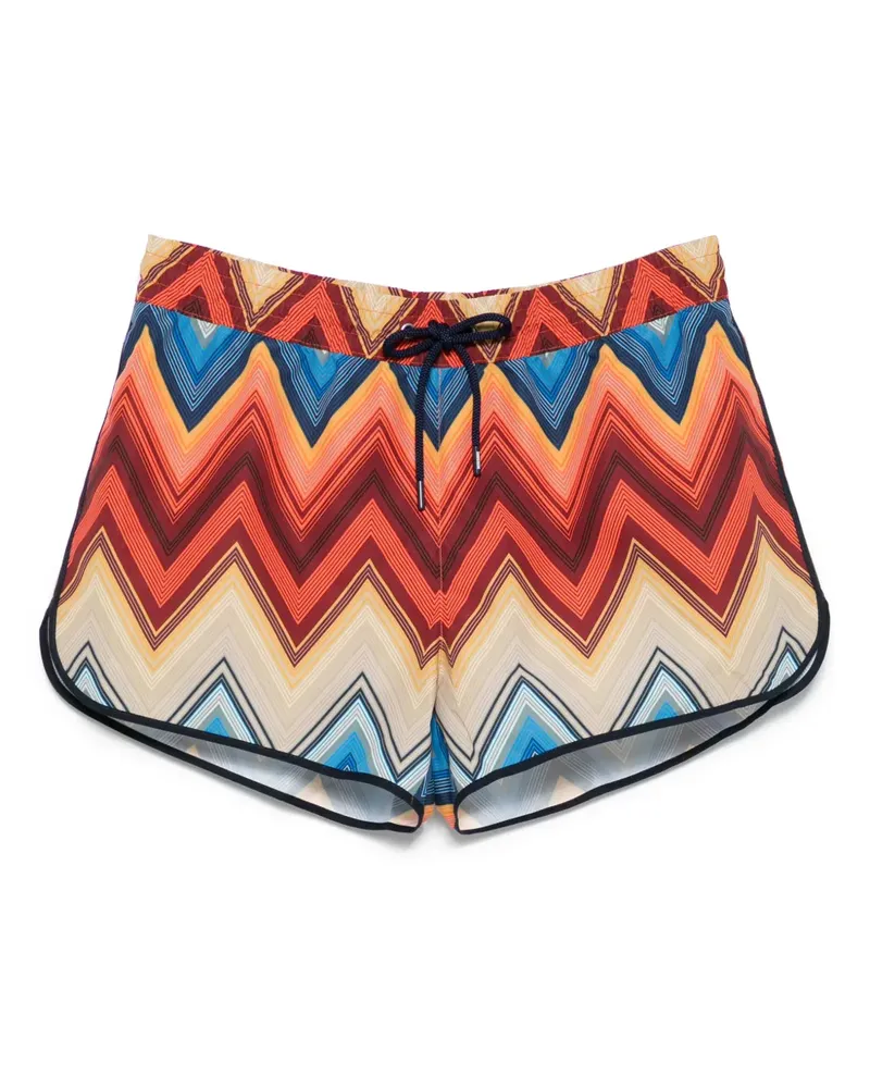 Missoni Badeshorts mit Zickzackmuster - Orange Orange