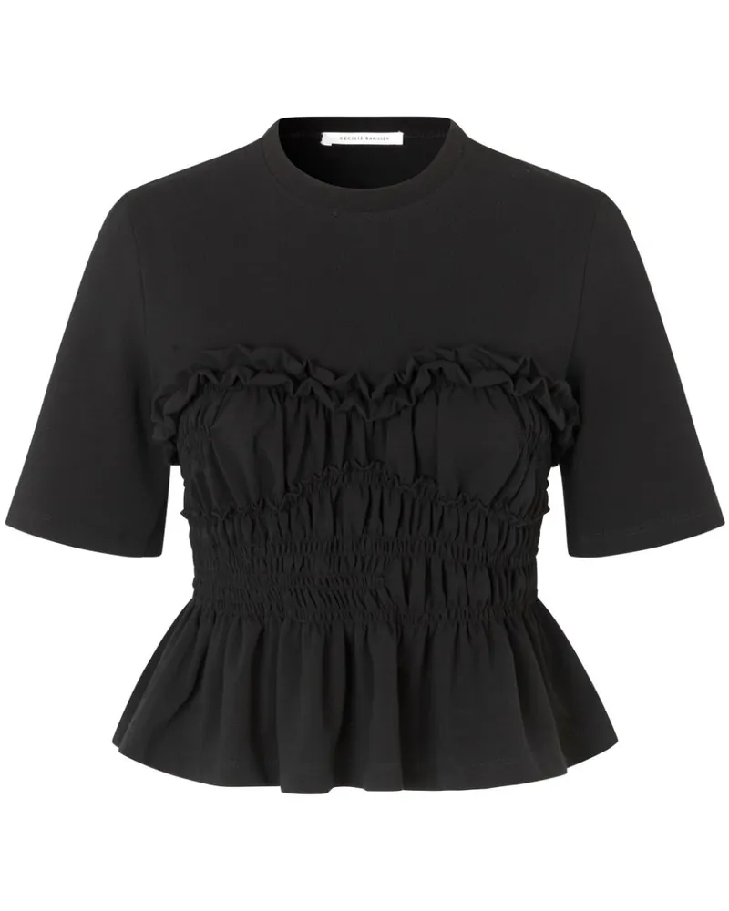 Cecilie Bahnsen Vilde T-Shirt - Schwarz Schwarz