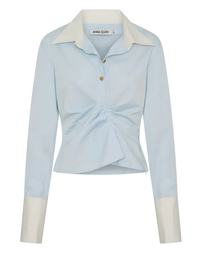 Anna Quan Thea Hemd mit Kragen - Blau Blau