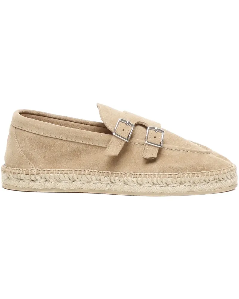 Eleventy Espadrilles aus Wildleder - Nude Nude