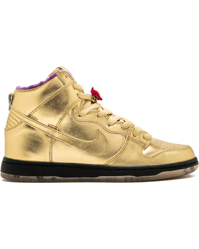 Nike SB Dunk High QS' Sneakers - Gold Gold