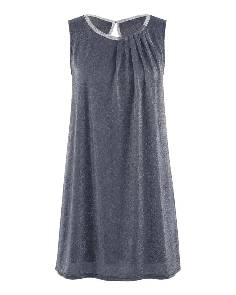 Frank Lyman pleated metallic-effect dress - Grau Grau