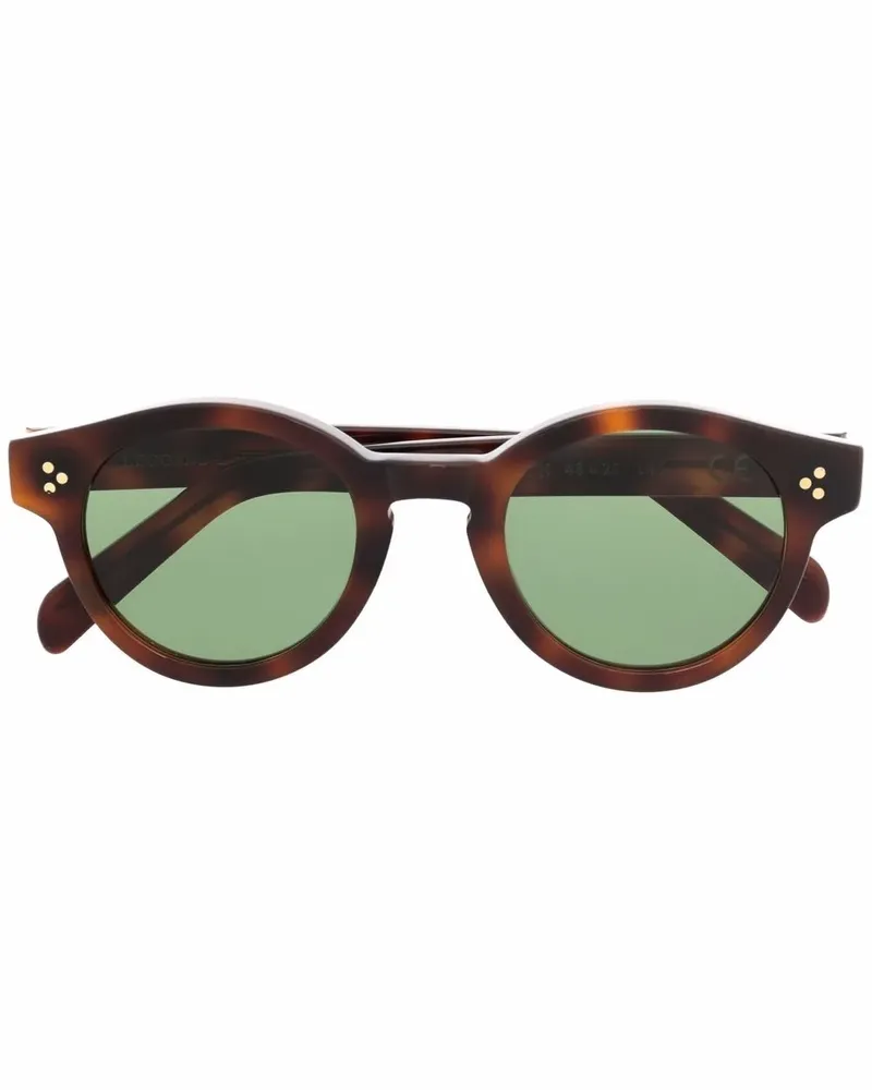 EPOS Runde Sonnenbrille in Schildpattoptik - Braun Braun