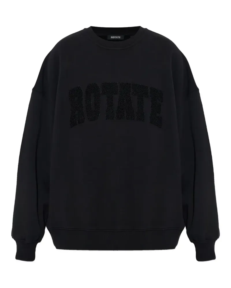 ROTATE Birger Christensen embossed-logo sweater - Schwarz Schwarz