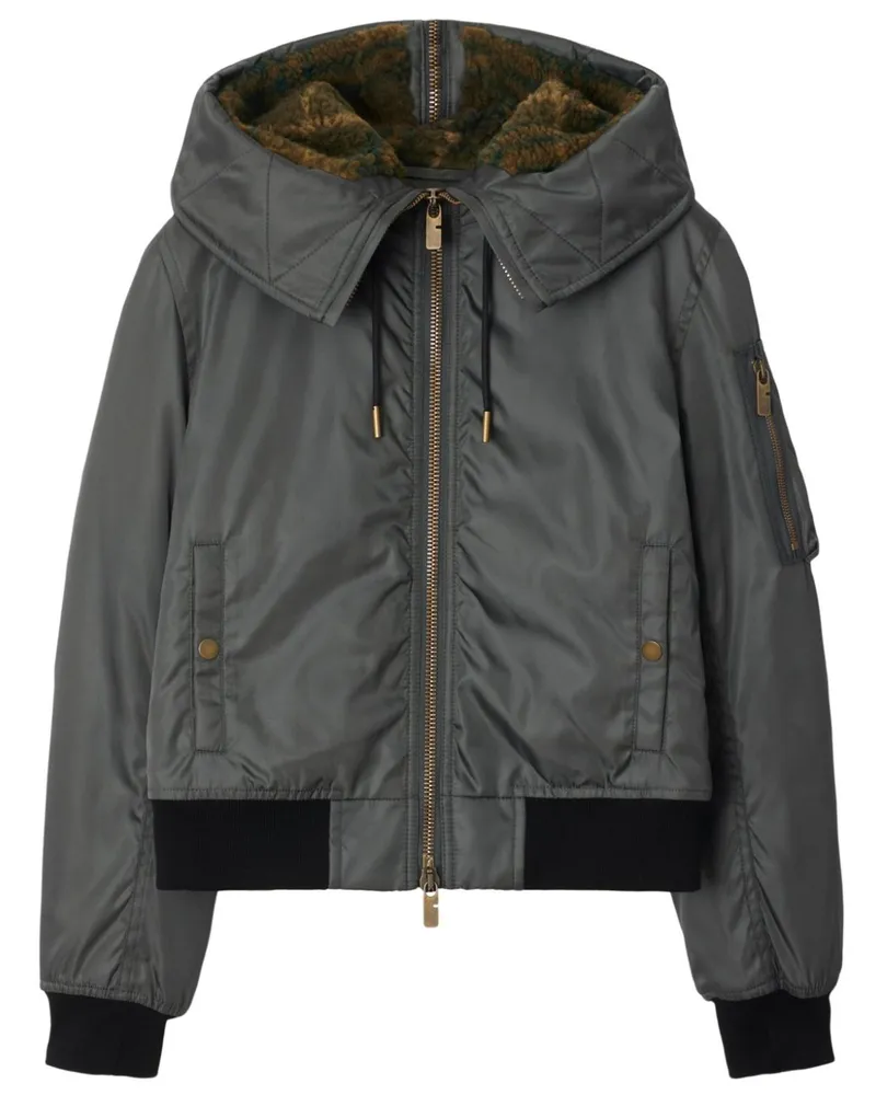 Burberry Cropped-Parka - Grau Grau