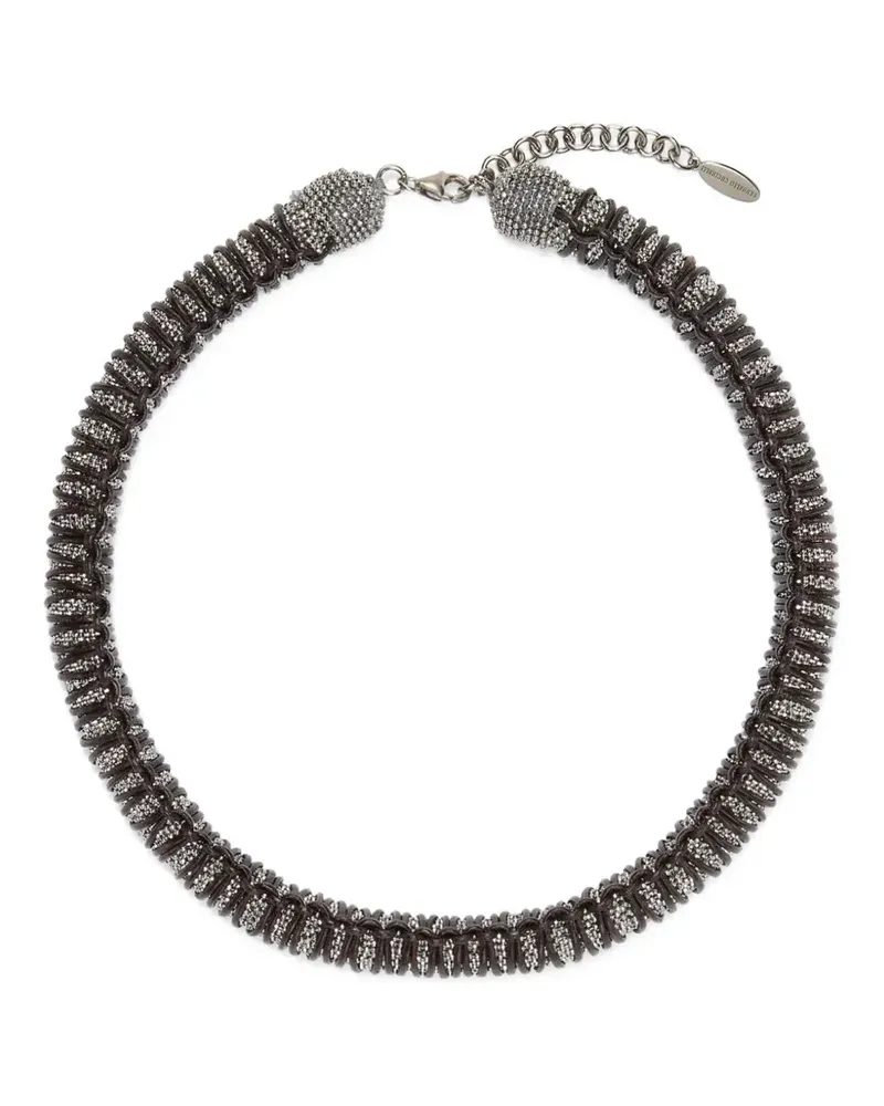 Brunello Cucinelli beaded necklace - Silber Silber