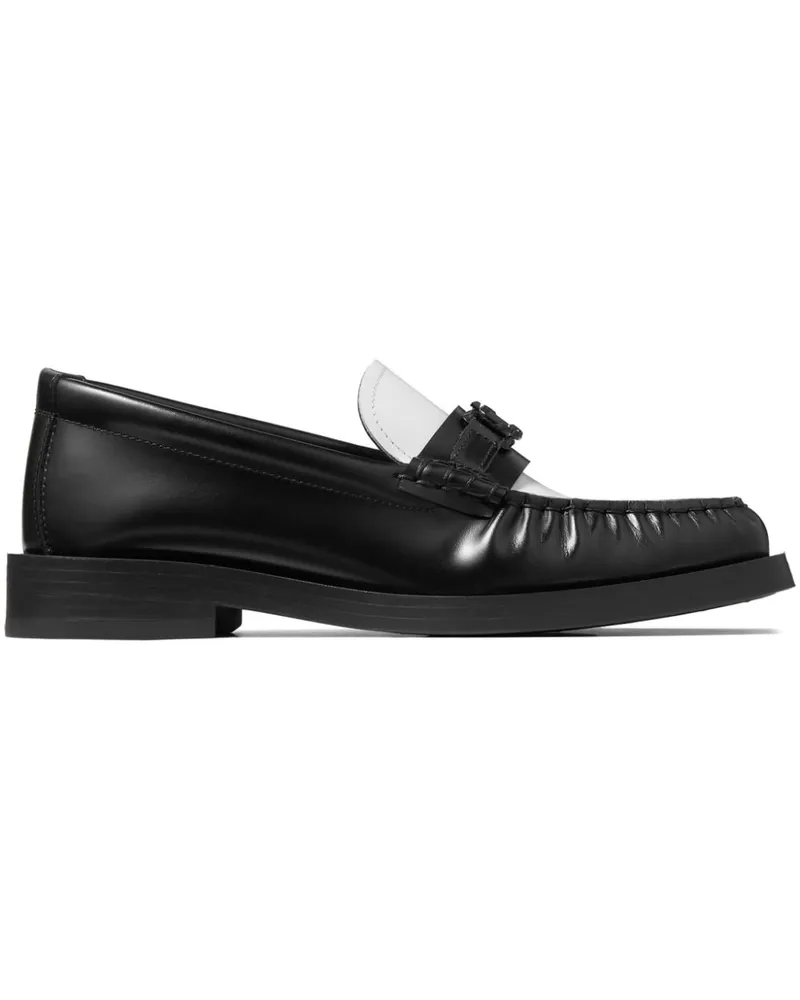 Jimmy Choo Addie Loafer mit Logo-Schild - Schwarz Schwarz