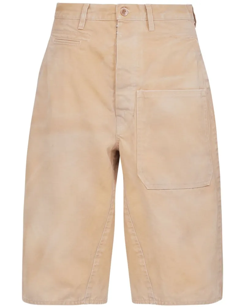 Maison Margiela Hoch sitzende Shorts - Nude Nude