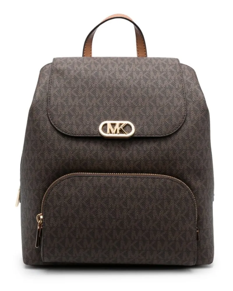 Michael Kors Rucksack mit Monogrammmuster Braun