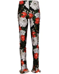 Meryll Rogge Skinny-Hose mit Blumen-Print Schwarz