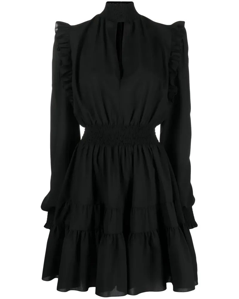 Versace Jeans Minikleid mit Raffung - Schwarz Schwarz