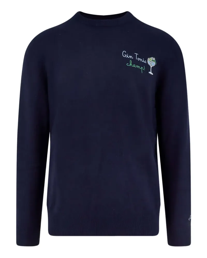 MC2 Saint Barth embroidered-motif sweater - Blau Blau