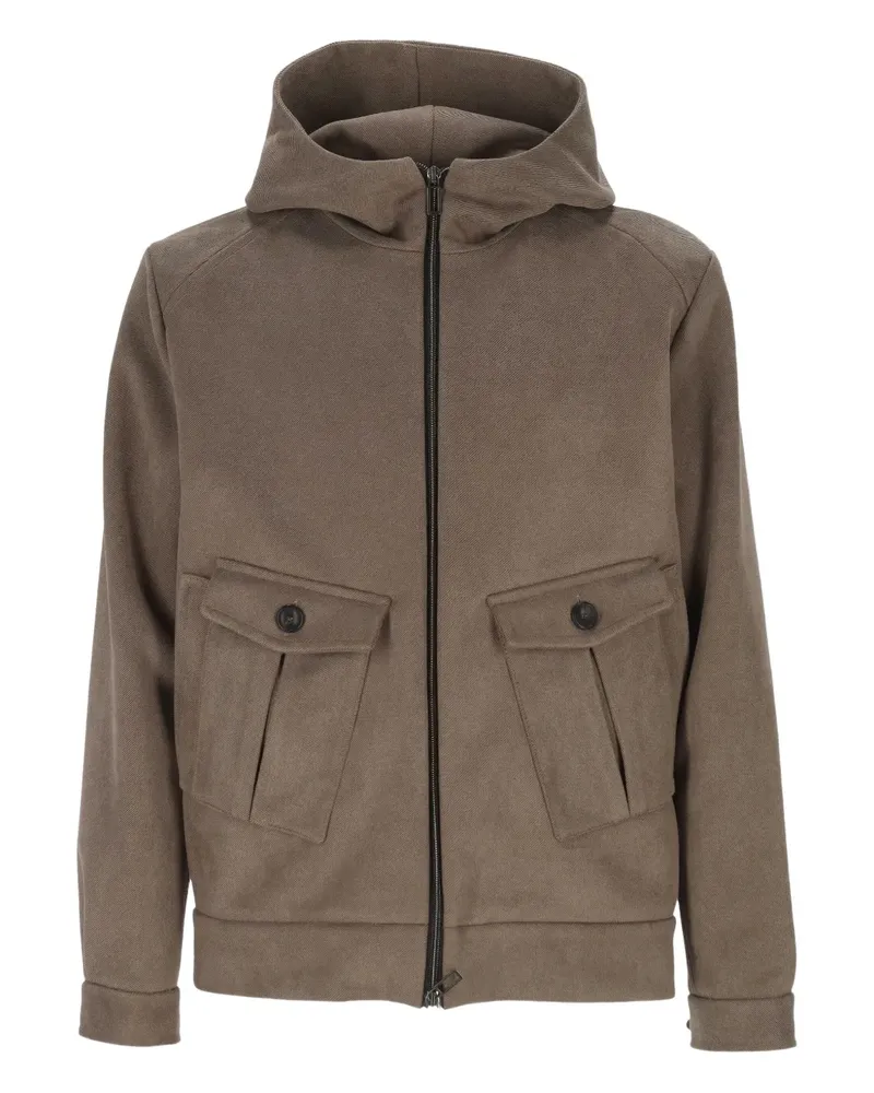 HOSIO Jacke mit Reißverschluss - Braun Braun