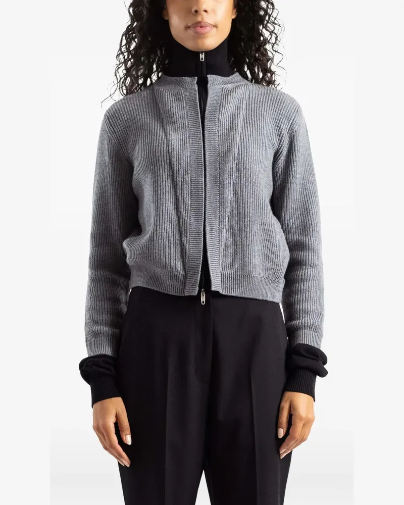 Balenciaga Cardigan mit Kapuze - Grau Grau