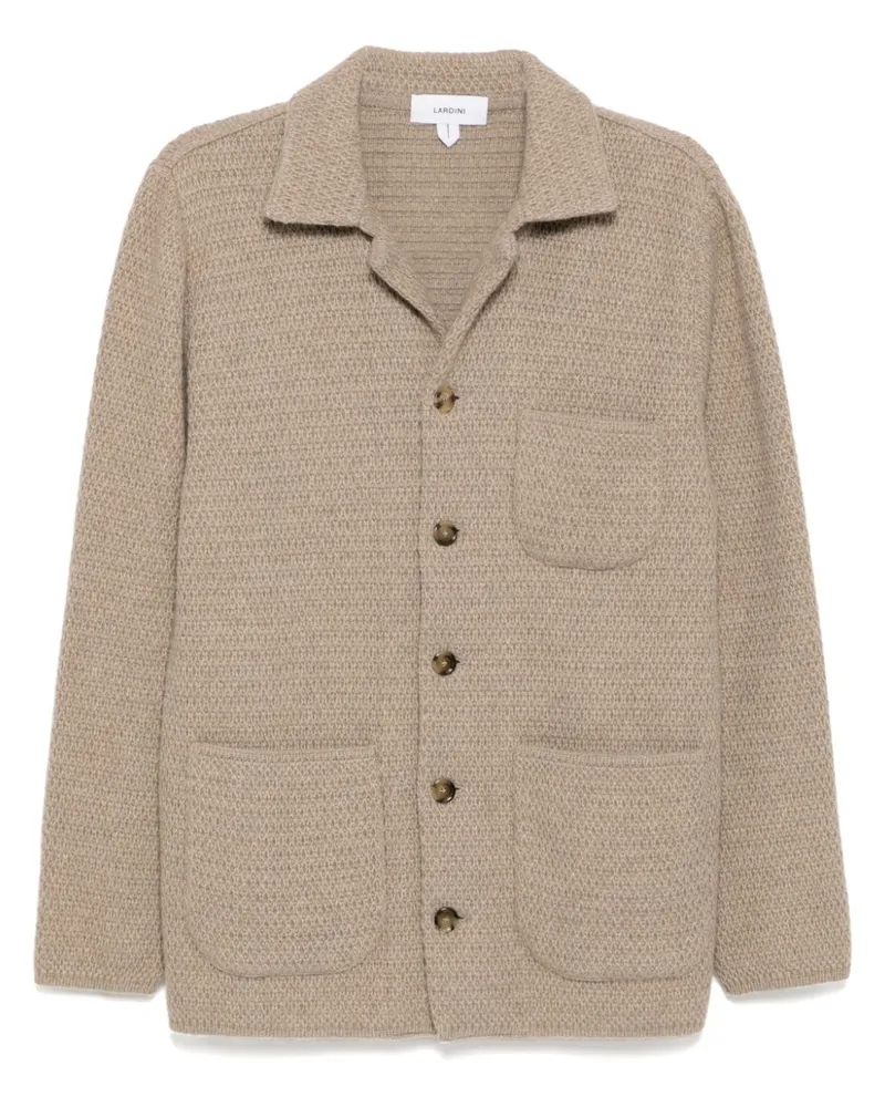 LARDINI Gestrickte Jacke aus umweltfreundlichem Kaschmir - Nude Nude