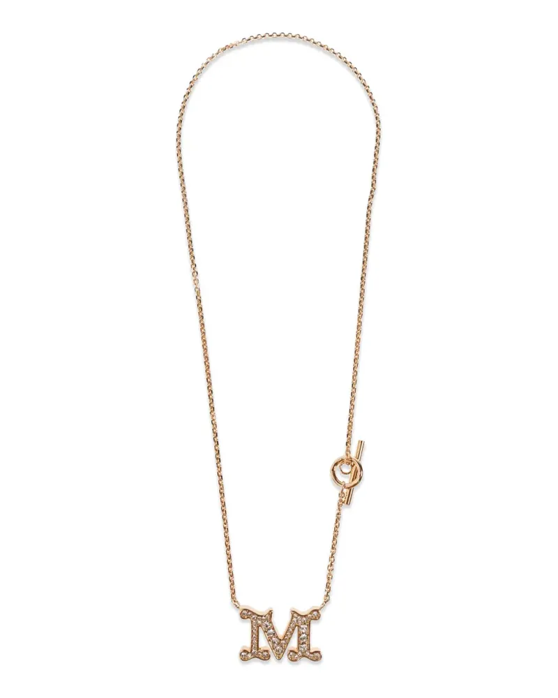 Max Mara Stilla Halskette mit Kristallen - Rosa Rosa