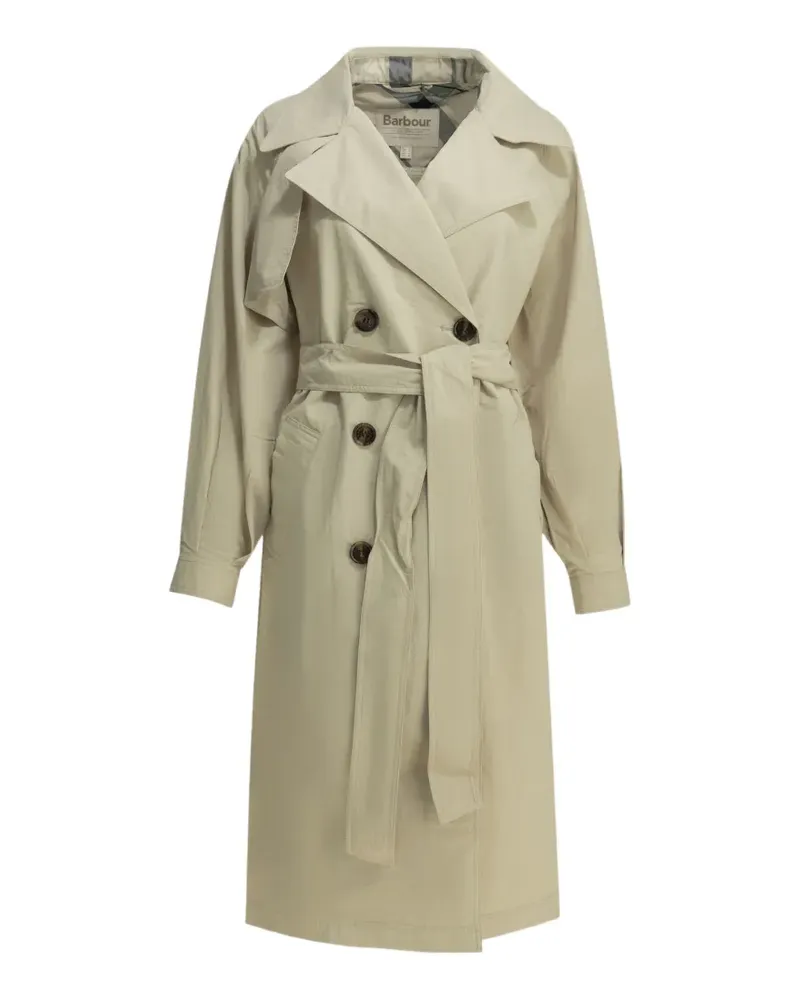 Barbour double-breasted belted trench coat - Nude Nude