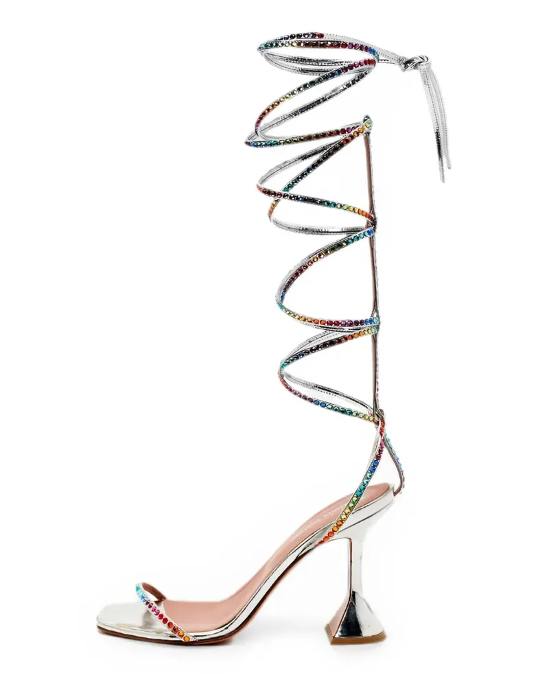 Amina Muaddi x AWGE LSD gladiator sandals - Silber Silber