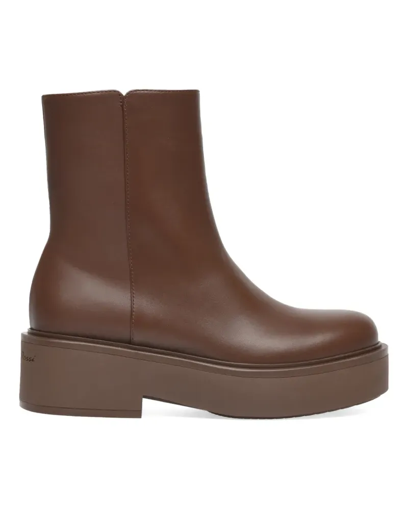 Gianvito Rossi Hiro Stiefel mit Plateau - Braun Braun