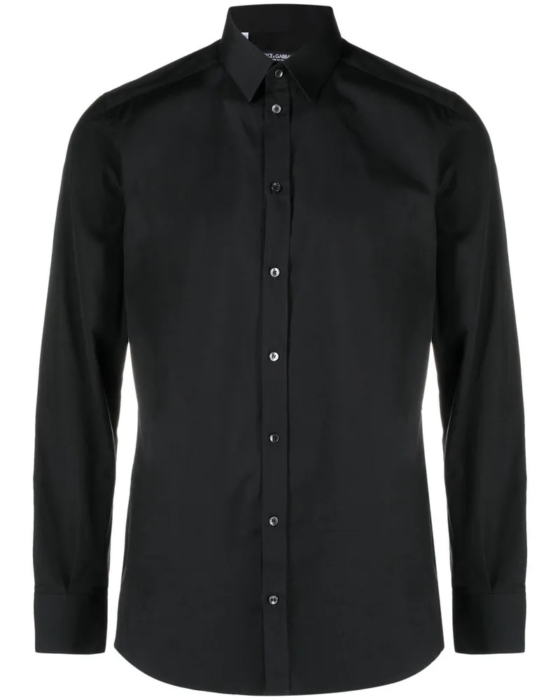 Dolce & Gabbana Langärmeliges Hemd Schwarz