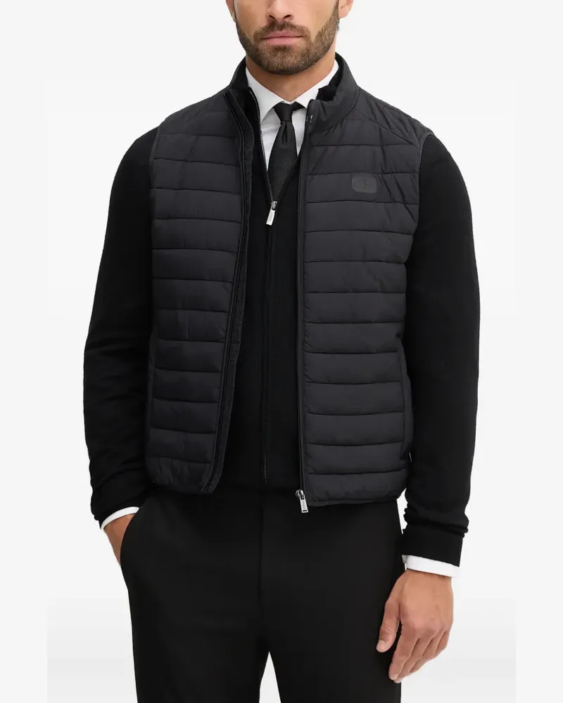 Trussardi padded zip gilet - Schwarz Schwarz