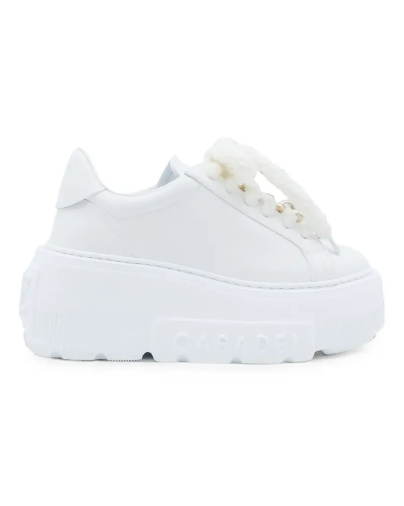 Casadei Nexus Sneakers mit dicker Sohle - Weiß Weiß