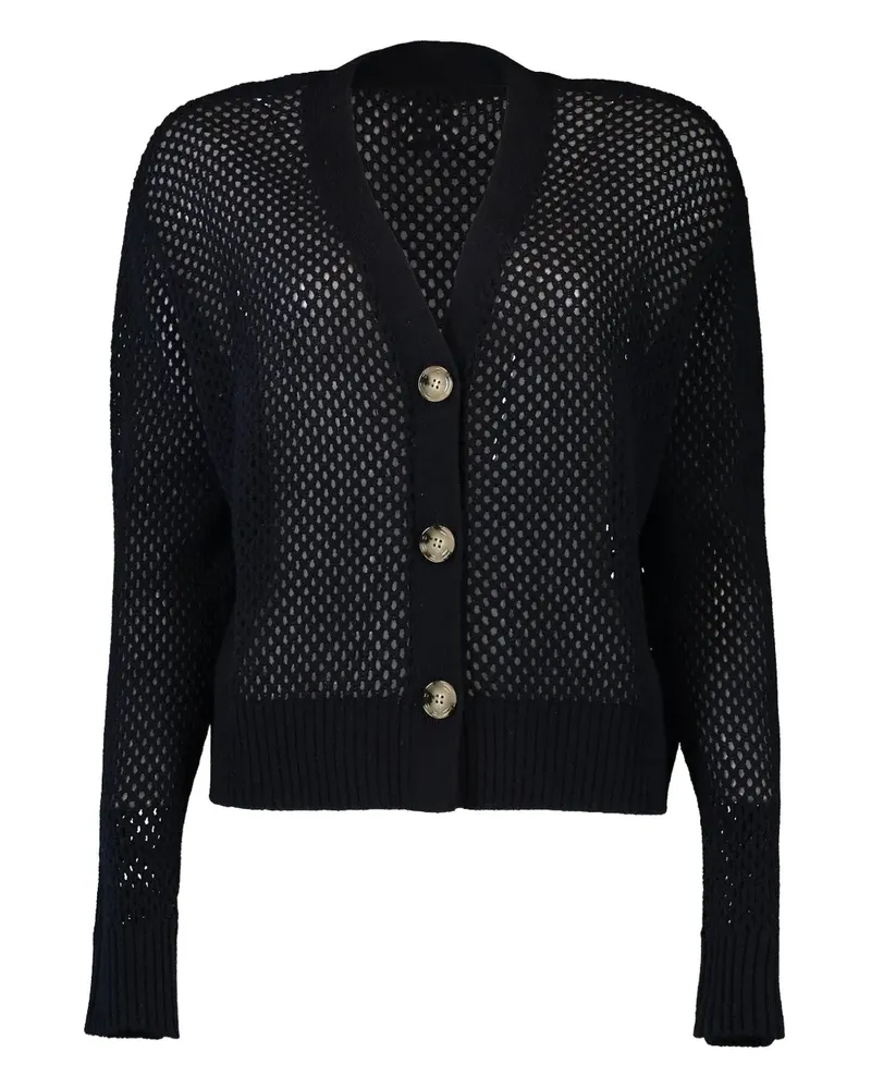 ALLUDE V-neck button-up cardigan - Blau Blau