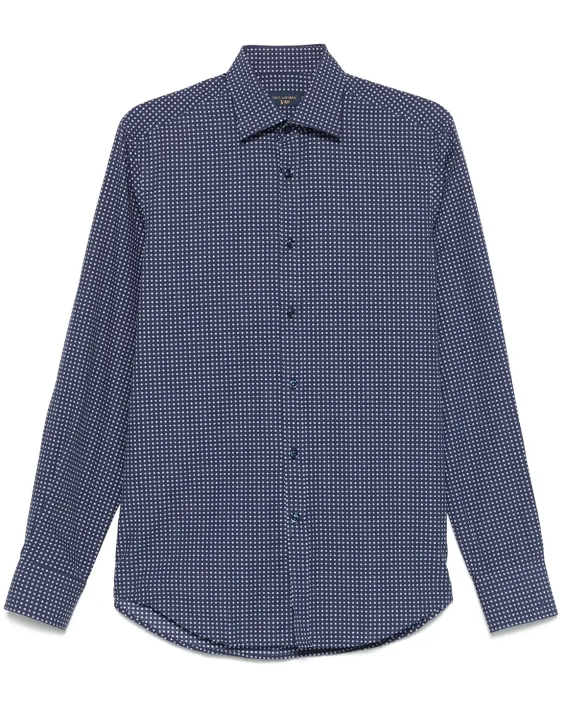 Paul & Shark Hemd mit grafischem Print Blau