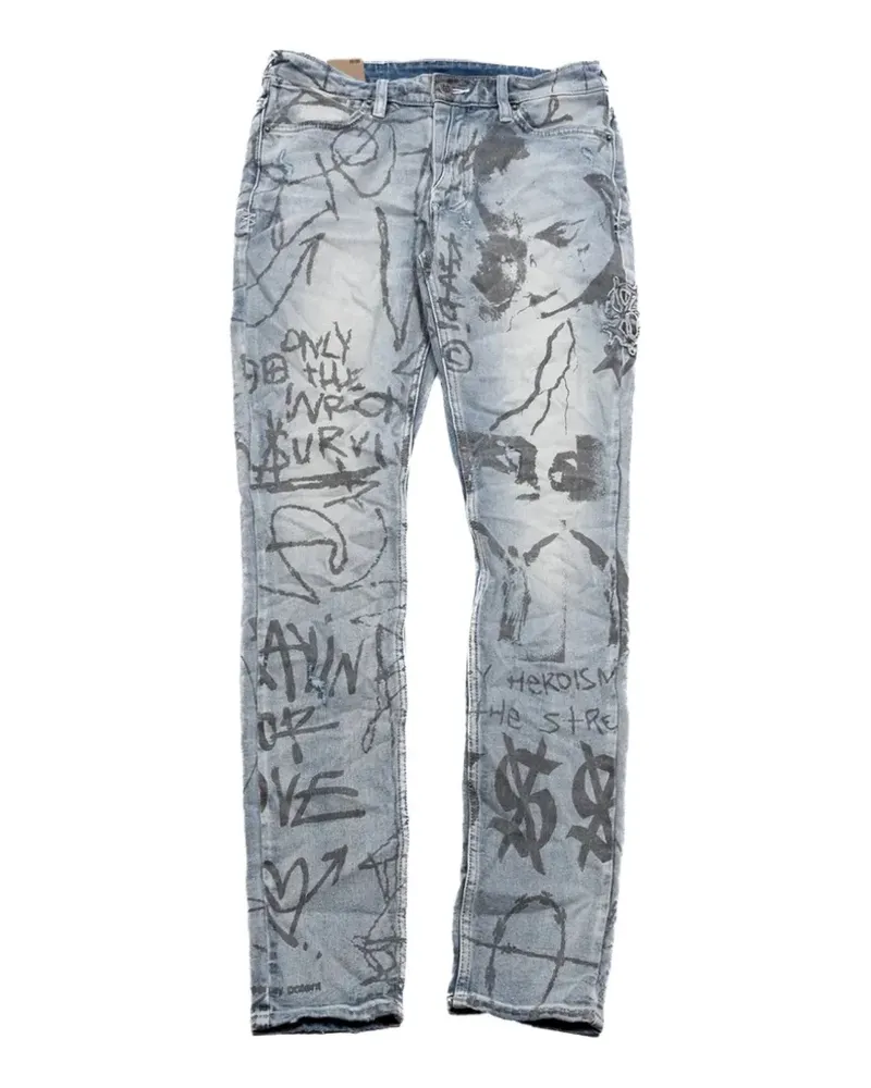 ksubi x Trippie Red Van Winkle Devils Jeans - Blau Blau