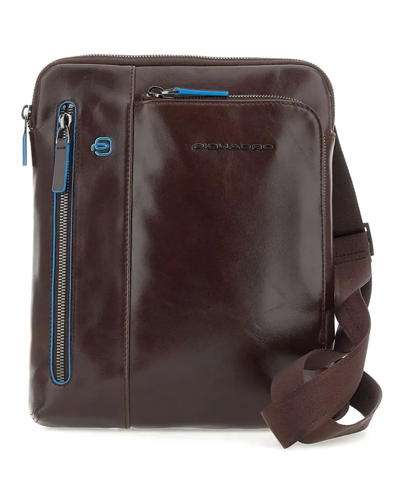 Piquadro Schultertasche mit Reißverschluss - Braun Braun