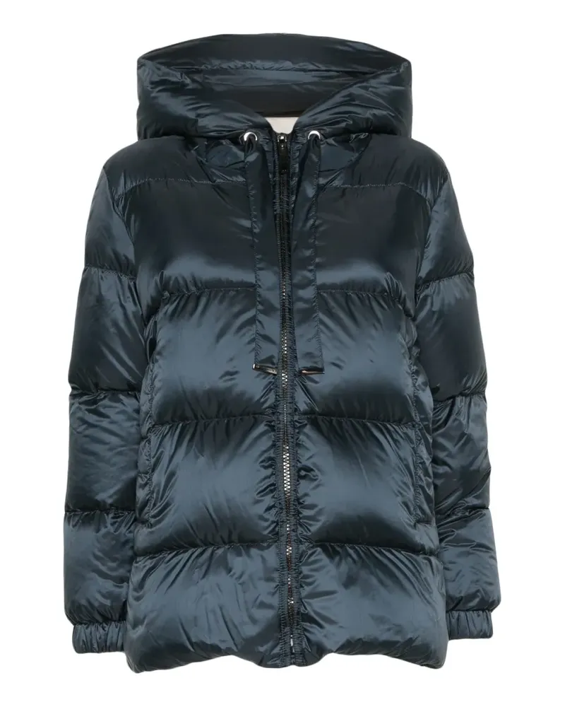 Max Mara Geräumige Steppjacke aus wasserabweisendem Leinwandgewebe - Blau Blau