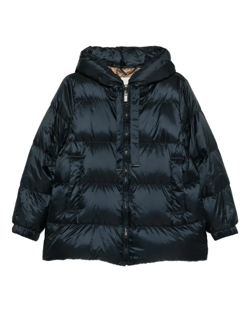 Max Mara Geräumige Steppjacke aus wasserabweisendem Leinwandgewebe - Blau Blau
