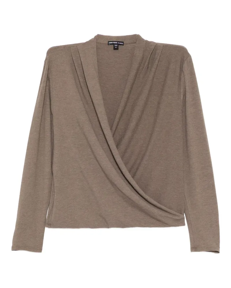 James Perse Meliertes Oberteil - Braun Braun