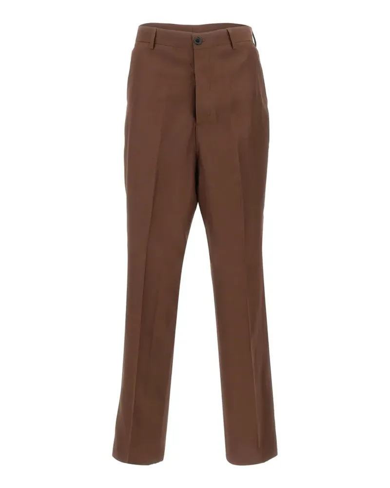 Laneus button pressed trousers - Braun Braun