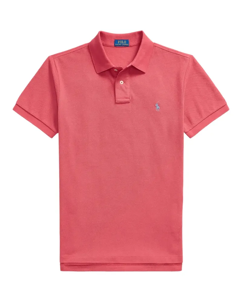 Ralph Lauren Schmales Poloshirt aus Mesh - Rot Rot