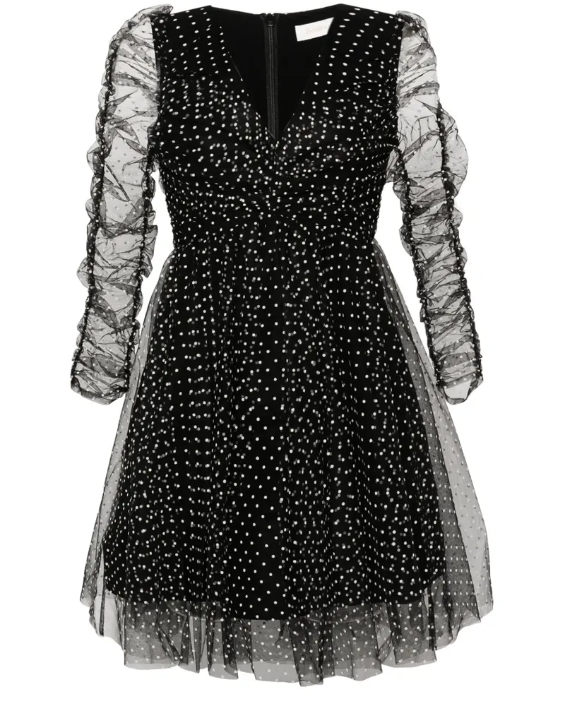 Zimmermann Minikleid aus Tüll - Schwarz Schwarz