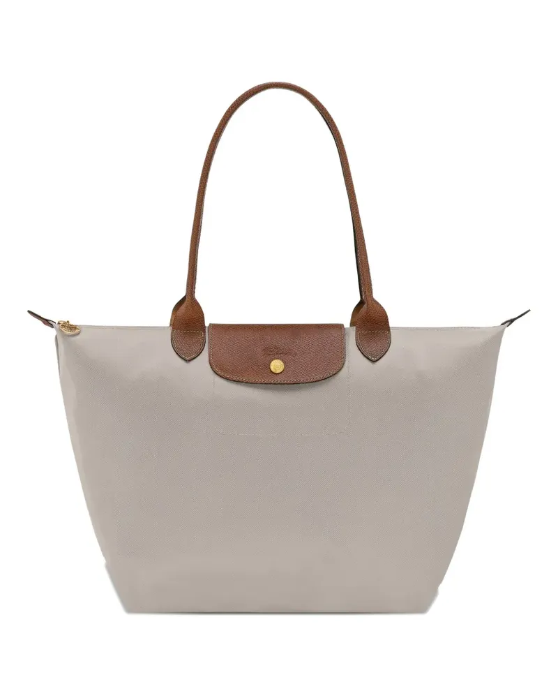 Longchamp L Le Pliage top-handle pebble tote bag - Nude Nude